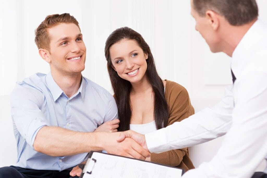 shaking hands on agreeing a deal