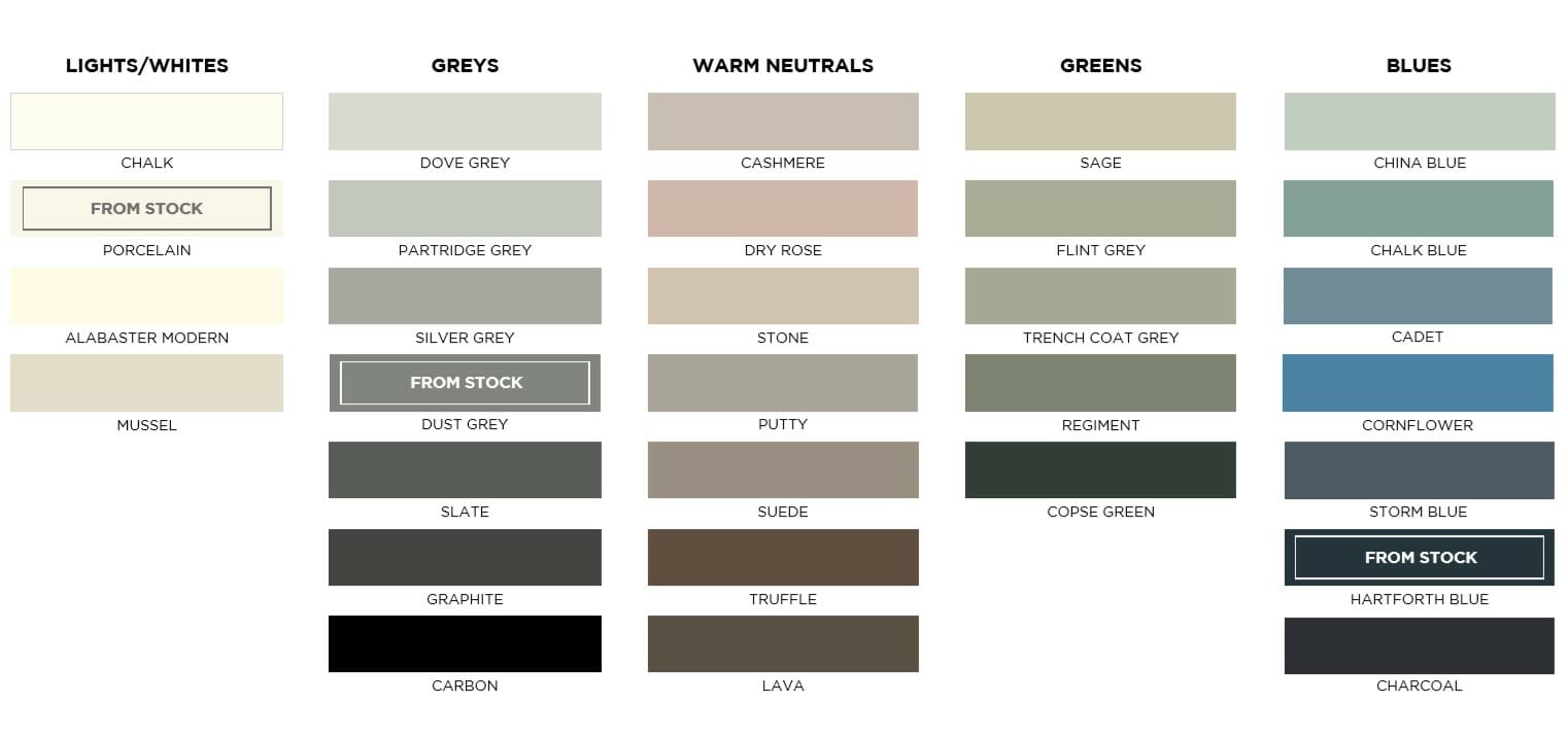 Paint to order Matt Colours