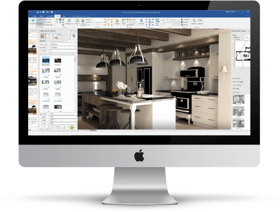 designing a kitchen on a computer