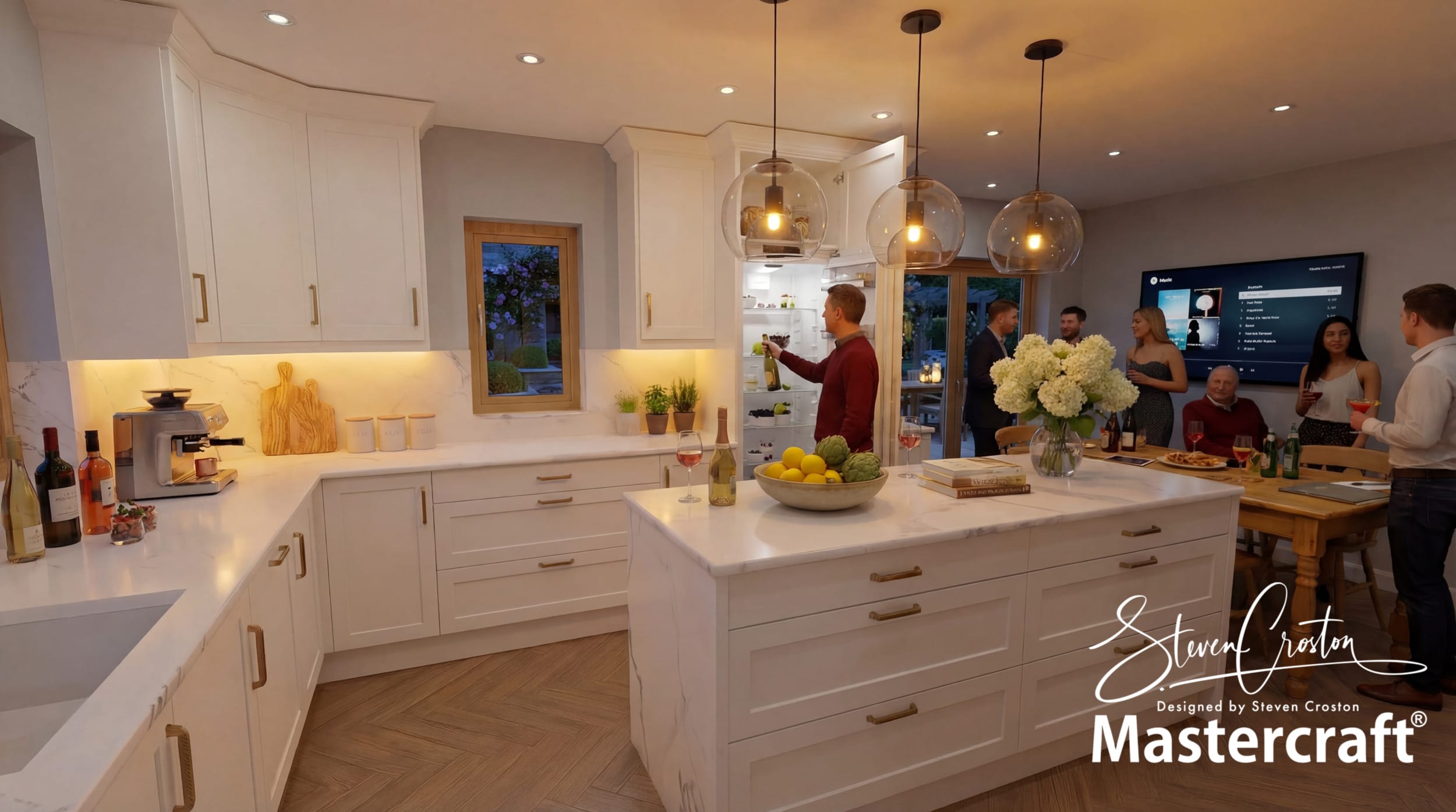Reed Green kitchen design by Steven Croston - Mastercraft